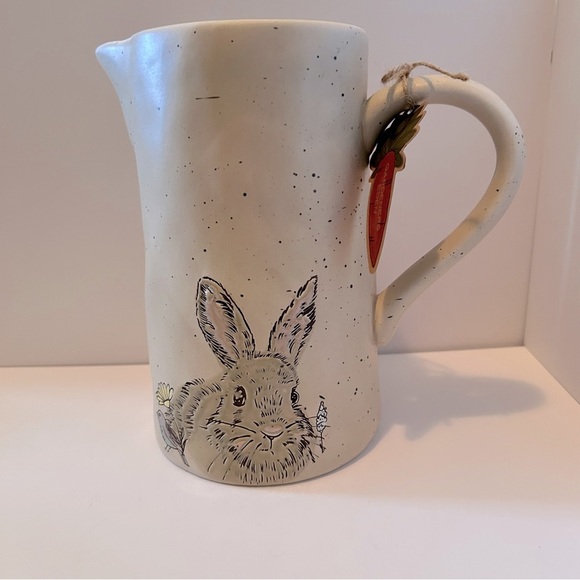 Spectrum Designz Evergreen Bunny Pitcher - Picture 1 of 5